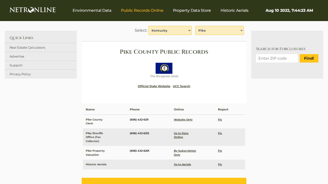 NETR Online • Pike • Pike Public Records, Search Pike ...